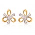 Beautifully Crafted Diamond Pendant Set with Matching Earrings in 18k gold with Certified Diamonds - PD1447P